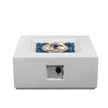Square Terrazzo Fire Pits 28 - In W White Magnesium Oxide Square Liquid Propane Fire Pit - Melillo EnterprisesFire Pits & AccessoriesFire Pits & Patio HeatersGas Fire Pits